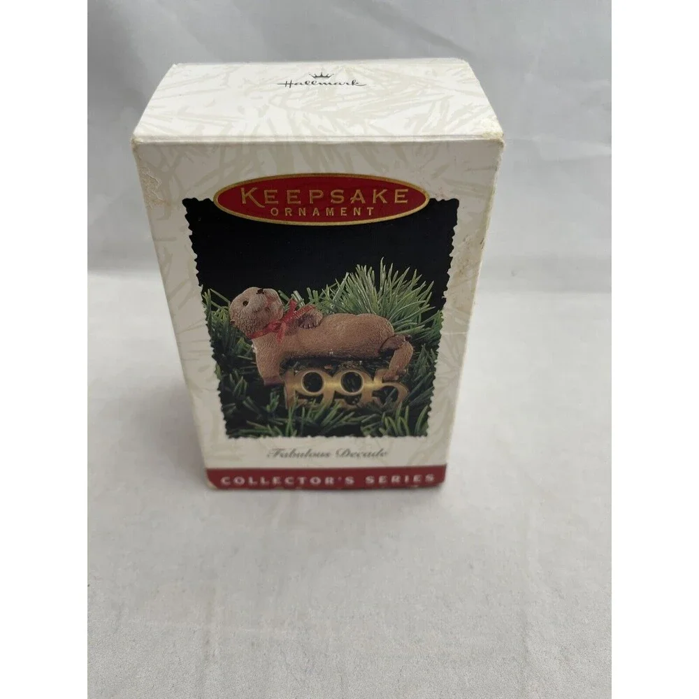 Hallmark Keepsake Ornament Fabulous Decade Otter #6 1995 Handcrafted Brass